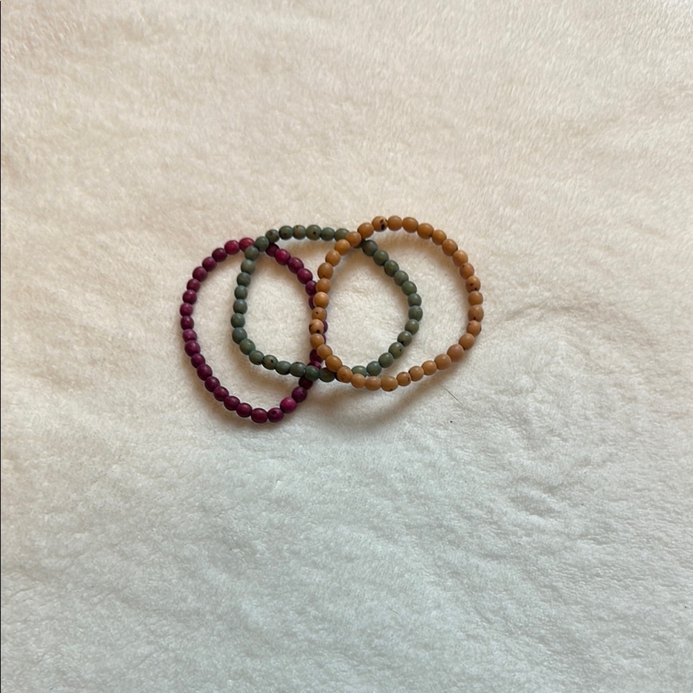 Elegant Multicolor Beaded Bracelet Set